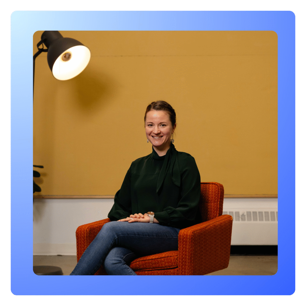 woman smiling