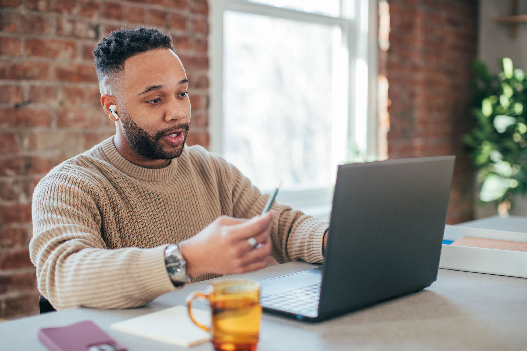man at laptop