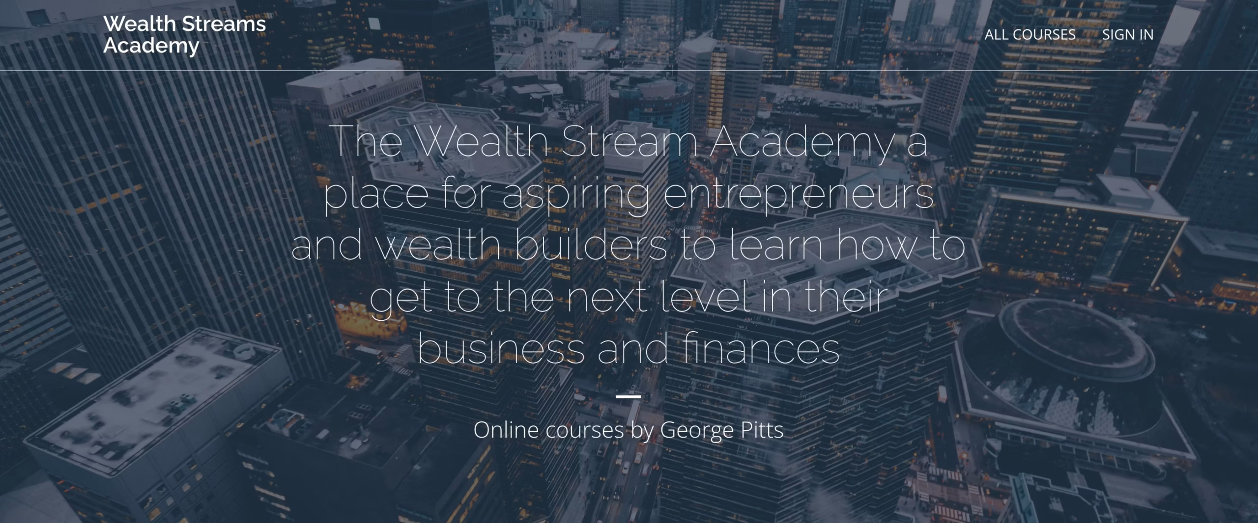 Quote: The Wealth Stream Academy a place for aspiring entrepreneurs and wealth builders to learn how to ge tto the next level in their business and finances