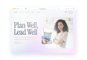 Landing page mockup