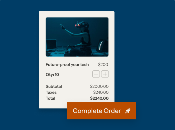 Group order screen